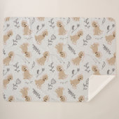 おもしろいラブラドールハンドドロードシェルパブランケット シェルパブランケット (正面(横))