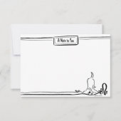 おもしろいラブラドールリトリカスタムーバー可愛いドッグノートカード ノートカード (正面)