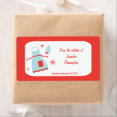 おもしろいラベルのキッチンからレトロなエプロン ラベル (インサイチュ)