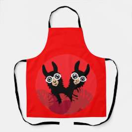 おもしろいラマアルパカアクセサリー エプロン