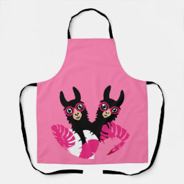 おもしろいラマアルパカアクセサリー エプロン