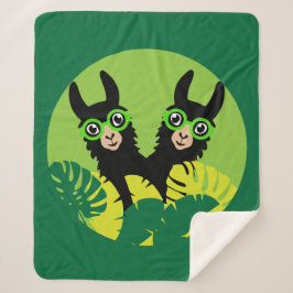 おもしろいラマアルパカホームアンドリビング シェルパブランケット