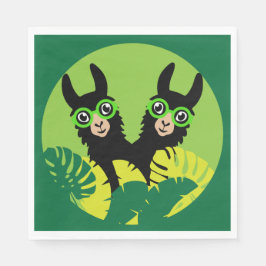 おもしろいラマアルパカホームアンドリビング スタンダードランチョンナプキン