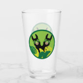 おもしろいラマアルパカホームアンドリビング タンブラーグラス (裏面)