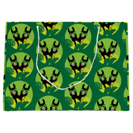 おもしろいラマアルパカ最高のフリーズ ラージペーパーバッグ