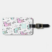 おもしろいラマキッズトラベルラゲッジタグ ラゲッジタグ (正面横)