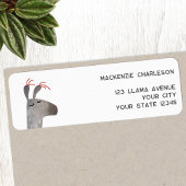 おもしろいラマ差出人住所 ラベル