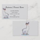 おもしろいラマ自然カスタム動物 名刺 (正面/裏面)