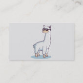 おもしろいラマ自然カスタム動物 名刺 (裏面)