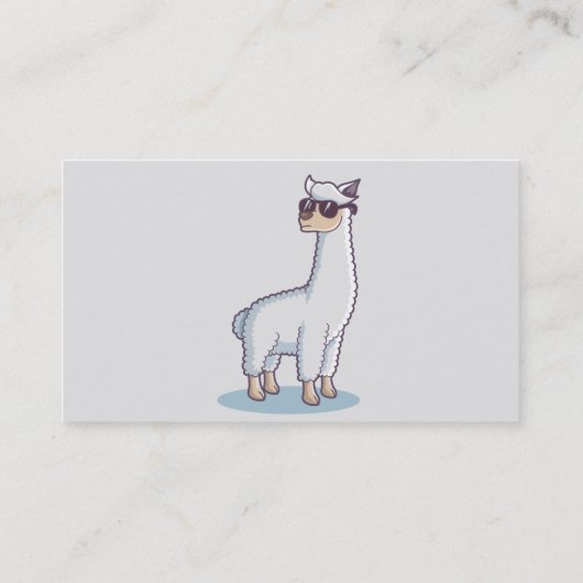 おもしろいラマ自然カスタム動物 名刺 (裏面)