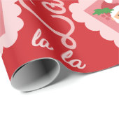 おもしろいララクリスマスカロルスクリプトサンタクロース ラッピングペーパー (ロールコーナー)