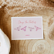 おもしろいランジェリーシャワーバチェロレッテパンティゲームサイン