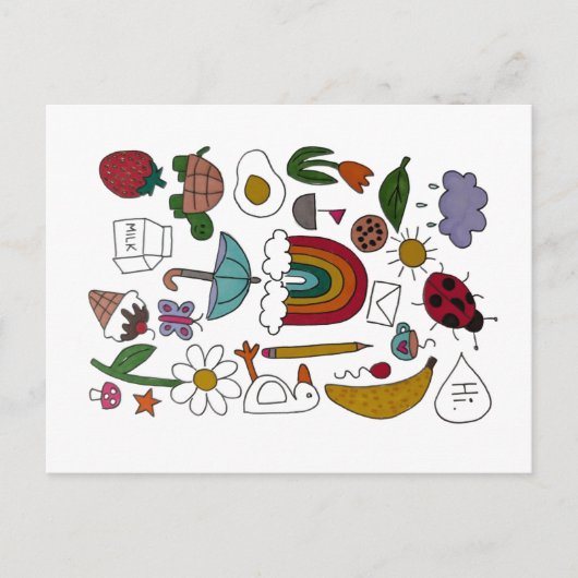 おもしろいランダムオブジェクトポストカード シーズンポストカード (正面)