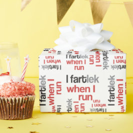 おもしろいランナー – 私が走©た時にFARTlek ラッピングペーパー