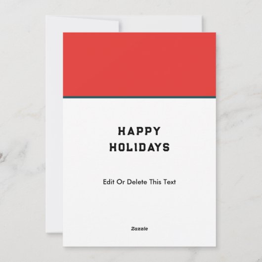 おもしろいランニングのクリスマス シーズンカード (裏面)