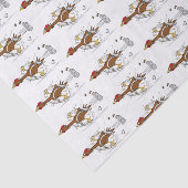 おもしろいランニングカッコいい鶏イラストレーション 薄葉紙 (詳細)