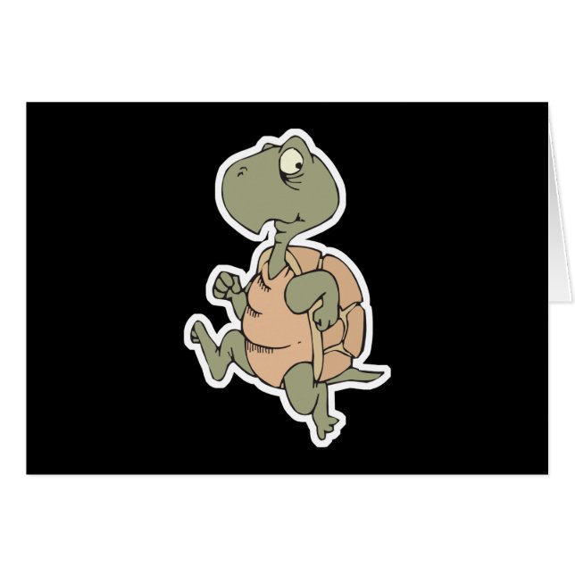 おもしろいランニング亀 (正面横)