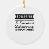 おもしろいランニング動揺しての セラミックオーナメント (裏面)