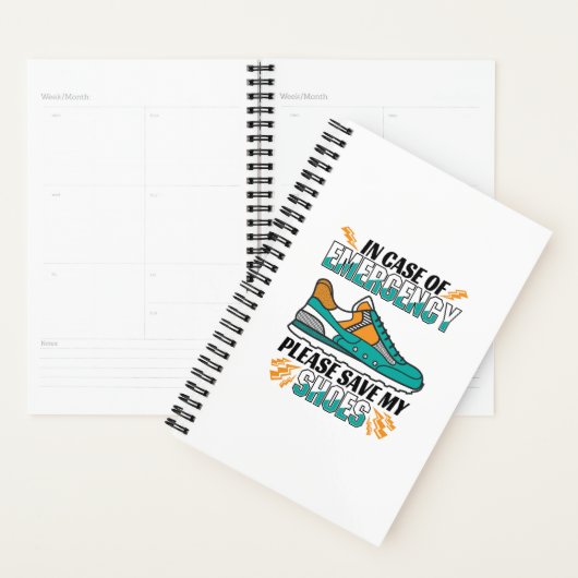 おもしろいランニング引用文救 – マイシューズ プランナー手帳 (ディスプレー)