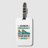 おもしろいランニング引用文救 – マイシューズ ラゲッジタグ (正面縦)