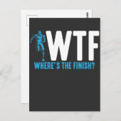 おもしろいランニング引用文・トライアスロン ポストカード (正面/裏面)