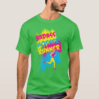 おもしろいランニング母とギフトバダス母ランナー Tシャツ