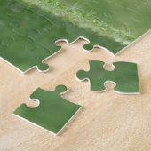 おもしろいランニング鶏かわいい農場動物の写真 ジグソーパズル (側面)