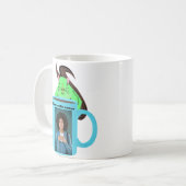 おもしろいリスのグラフィックマグ コーヒーマグカップ (正面左)