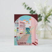おもしろいリスボンポルトガル冬 ポストカード (スタンド正面)