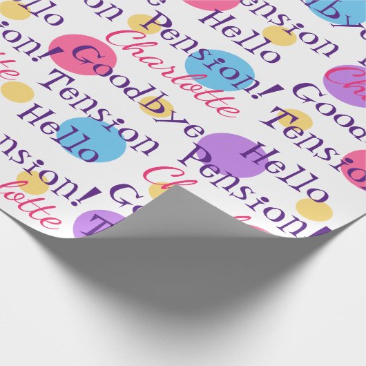 おもしろいリタイアウェイバイヨンテンション引用文 ラッピングペーパー (角)