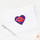 おもしろいリップスティック恋しく思キスYou Romantic LIP STICKERS ハートシール (封筒)