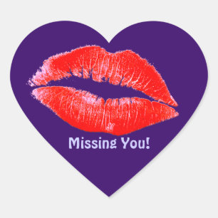 おもしろいリップスティック恋しく思キスYou Romantic LIP STICKERS ハートシール