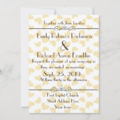 おもしろいリップブラウン紙バッグ結婚ハート 招待状 (裏面)