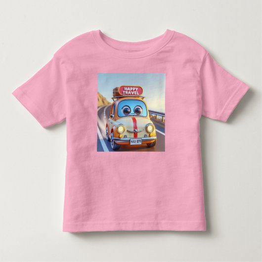 おもしろいリトルカーバイナターシャ トドラーTシャツ (正面)