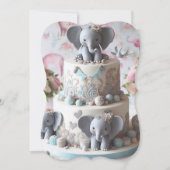 おもしろいリトルゾウ層ケーキ (正面)