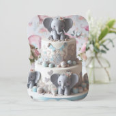 おもしろいリトルゾウ層ケーキ (スタンド正面)