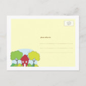 おもしろいリトルハウス新住所はがき 案内ポストカード (裏面)