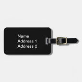 おもしろいリトルミュージカル小妖精や小人オンピアノ鍵音符 ラゲッジタグ (正面横)