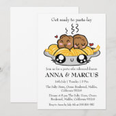 おもしろいリハーサル夕食招待状 招待状 (正面/裏面)