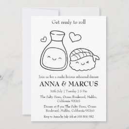 おもしろいリハーサル夕食招待状 招待状