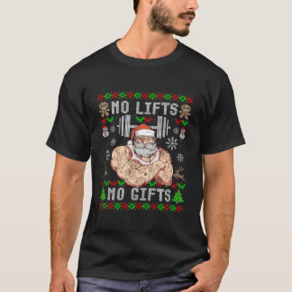 おもしろいリフトなしギフト醜いトレーニングパワーリフティング Tシャツ