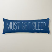 おもしろいリラックスと青と白が眠らなければならない ボディピロー (正面)