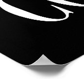 おもしろいリラックス我々は白い熱狂する文字ブラック ポスター (角)