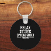 おもしろいリラックスAccountant Giftのスプレッドシート キーホルダー (正面)
