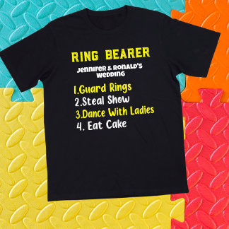 おもしろいリングや輪ベアラTシャ結婚ツのカップル名 ベビーTシャツ