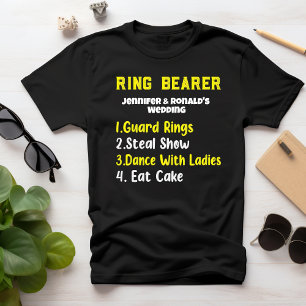 おもしろいリングや輪ベアラTシャ結婚ツのカップル名 Tシャツ