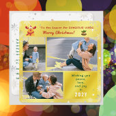 おもしろいルドルフ平和ラブジョイエレガントゴールデン写真 シーズンカード