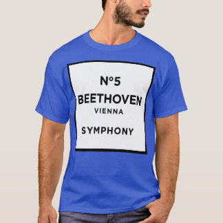 おもしろいルドヴィヒ・ヴァン・ベートーヴェン・パロディ第5交響曲おもしろい Tシャツ