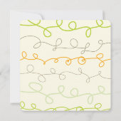 おもしろいループスクラモダンブレス2写真卒業パーティー 招待状 (裏面)