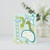 おもしろいレイクタホイラストレーション ポストカード (スタンド正面)